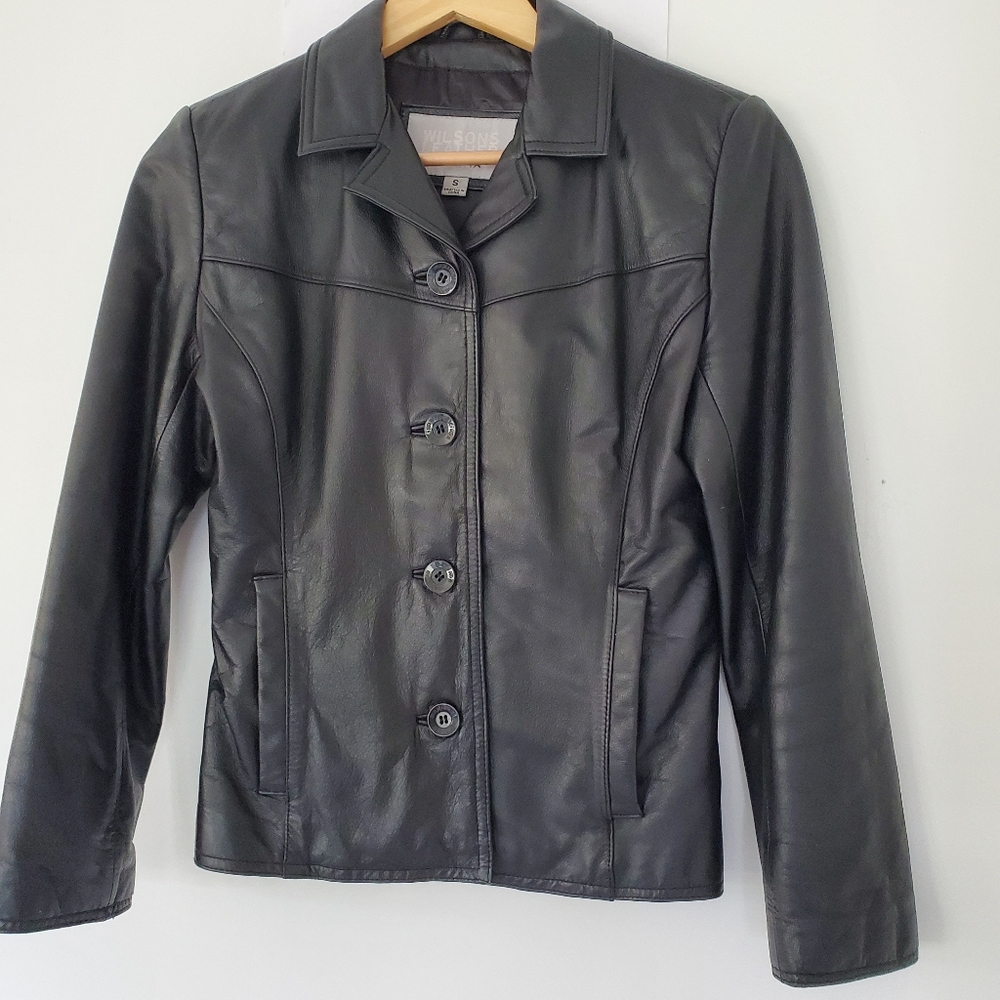 Wilsons Leather Black Jacket